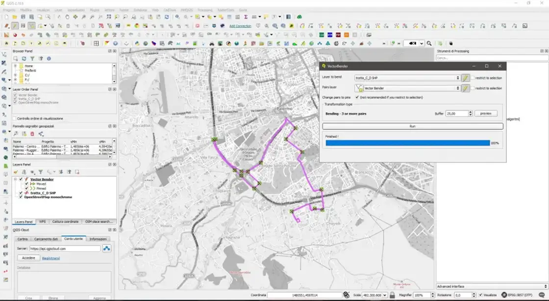 qgis conversione pdf in shp vector bender