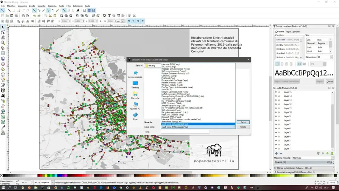 QGIS e la stampa in PDF layered (a strati)